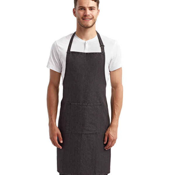 Unisex 'Colours' Recycled Bib Apron with Pocket Thumbnail