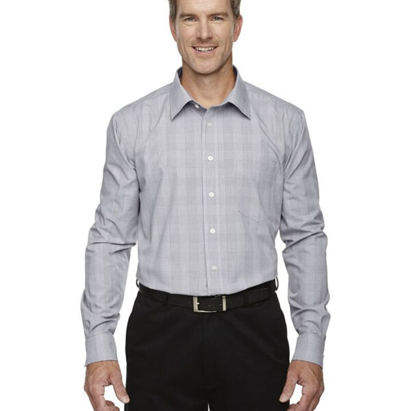 Men's Crown Collection® Glen Plaid Woven Dress Shirt Thumbnail